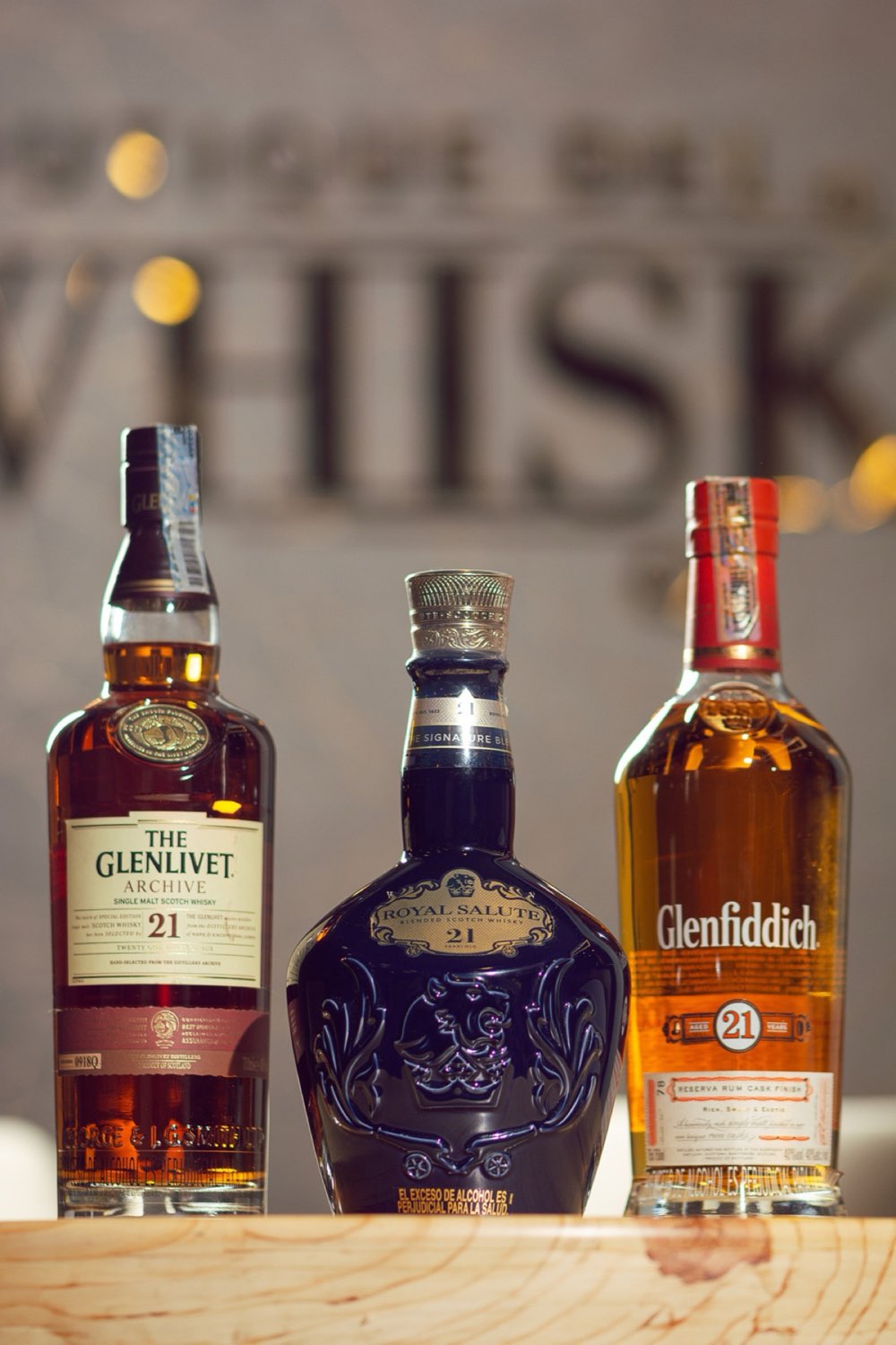 Botellas premium de whisky